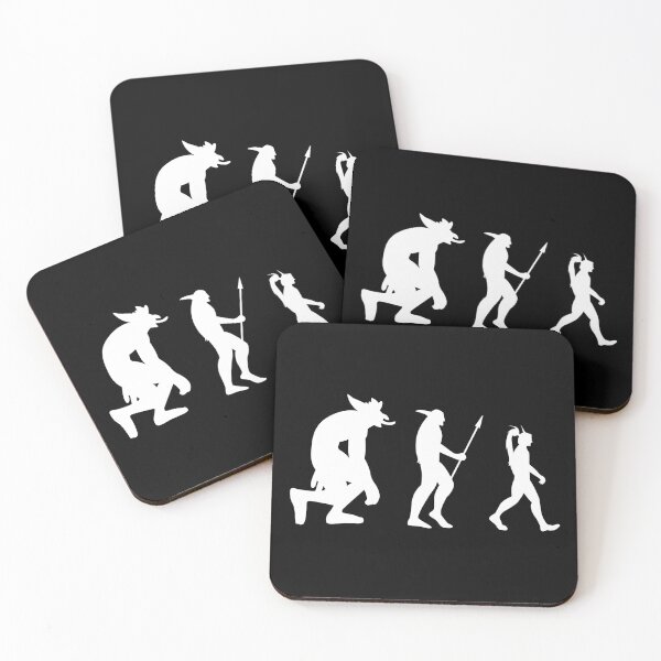 Item preview, Evolution of Elves (black) designed and sold by animinimal.