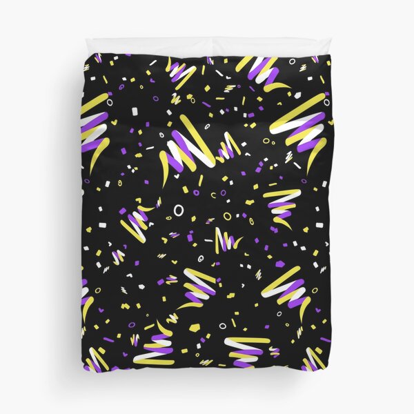 Nonbinary Pride Arcade Carpet Duvet Cover