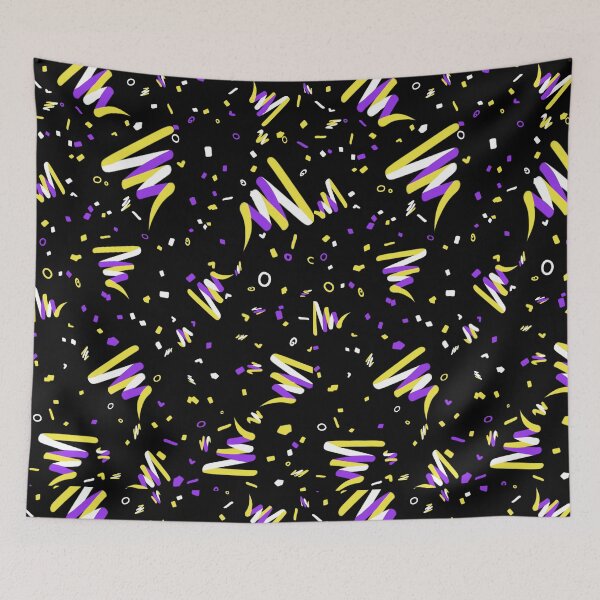 Item preview, Nonbinary Pride Arcade Carpet designed and sold by robot-toes.