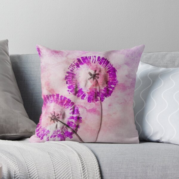Violet Pink Dream Throw Pillow