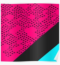 Modern Triangles and Color Blocks Poster