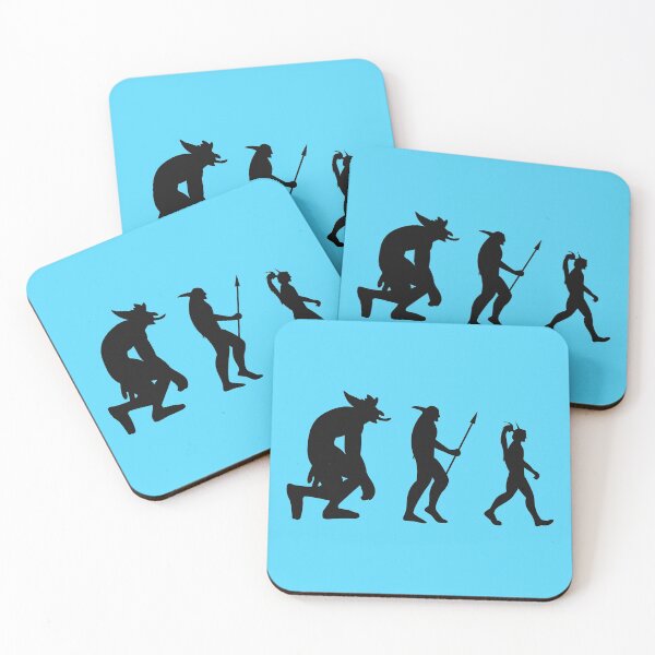 Item preview, Evolution of Elves (Blue) designed and sold by animinimal.