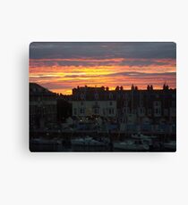 Weymouth Harbour Sunset Canvas Print