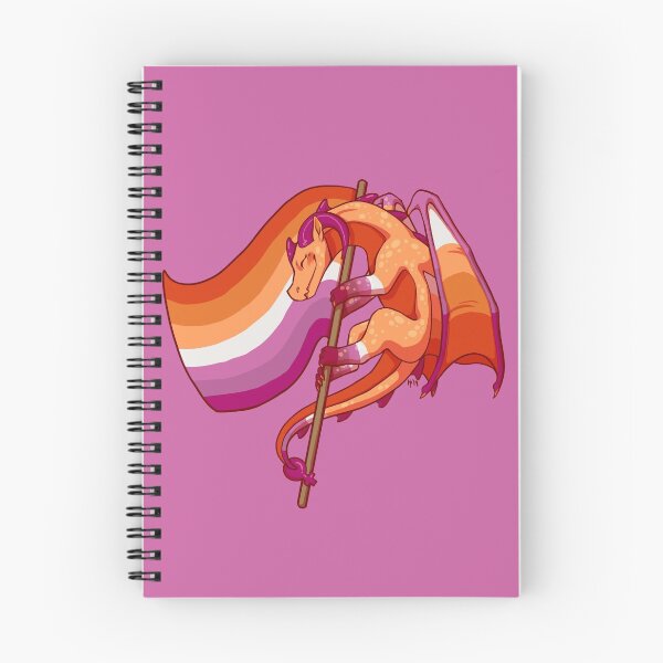 Item preview, Lesbian Pride Flag Dragon (3rd Edition-New Flag) designed and sold by Art of Keymintt.
