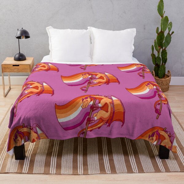 Item preview, Lesbian Pride Flag Dragon (3rd Edition-New Flag) designed and sold by Art of Keymintt.