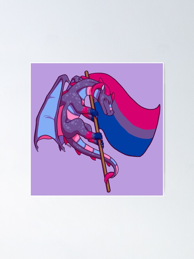 Bisexual Pride Flag Dragon 3rd Edition Poster For Sale By Kmp0511