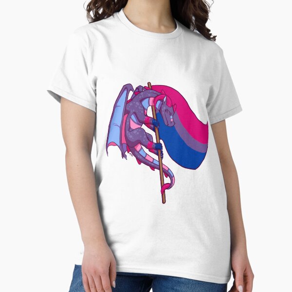 Item preview, Bisexual Pride Flag Dragon (3rd Edition) designed and sold by Art of Keymintt.