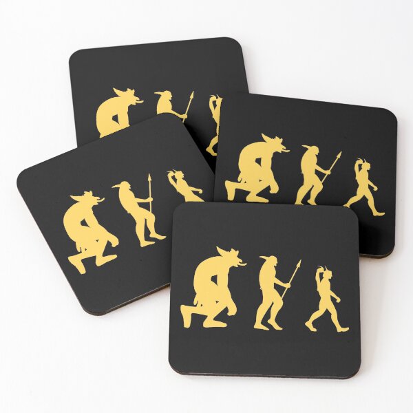 Item preview, Yellow Evolution of Elves (black) designed and sold by animinimal.