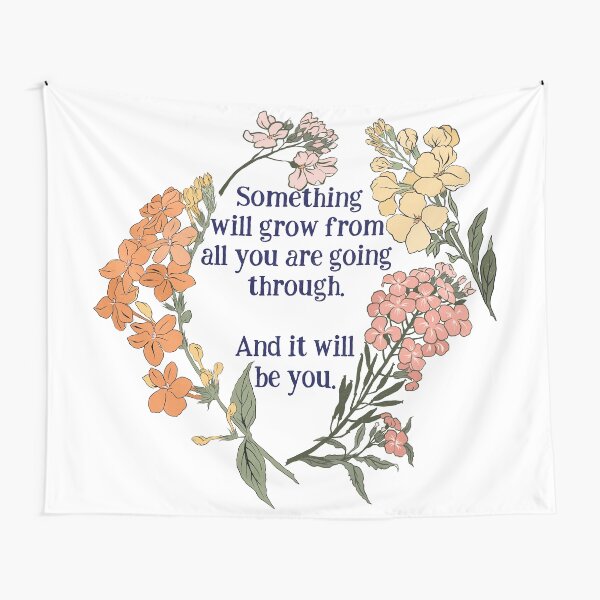 Vista previa del artículo con la obra «Aunque algo crecerá de todo lo que vas a hacer. Y seras tu», diseñado y vendido por fabfeminist.