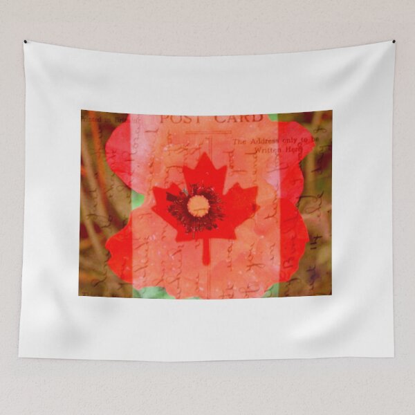 Item preview, Poppy Postcard Canadian Flag Collage designed and sold by RachelAlbang.