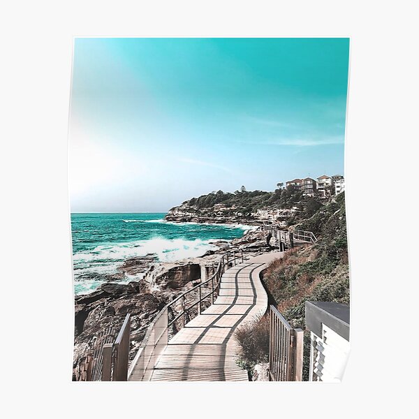 Coogee Beach to Bondi Beach in Sydney Australia Poster