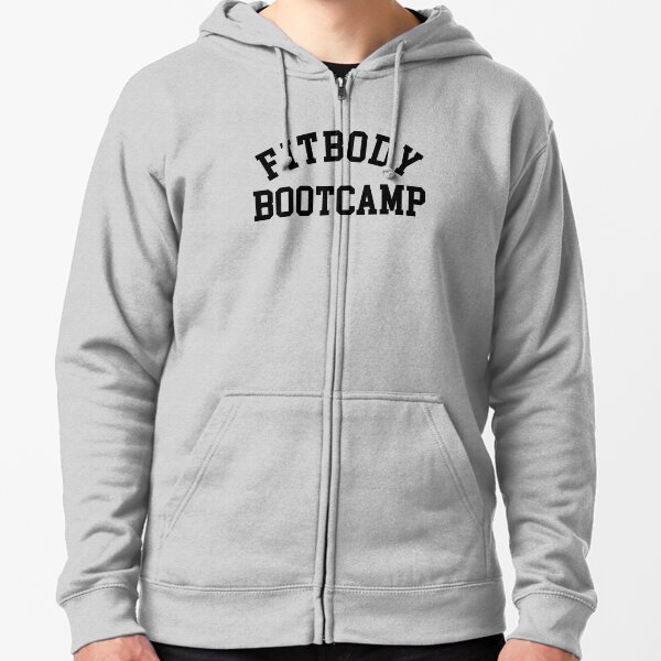 FITBODY BOOTCAMP Curve Black Zipped Hoodie