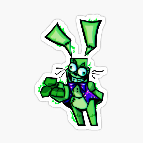 glitch trap head Sticker by WaterField