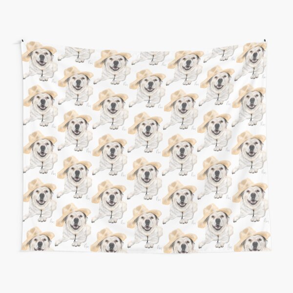Smiling Happy Yellow Labrador Retriever Tapestry