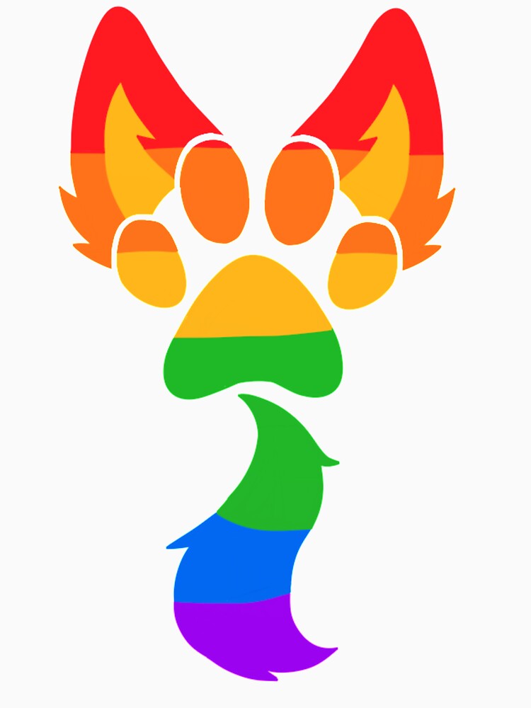 Gay Furry Pride Design T Shirt For Sale By Deathlycutie16 Redbubble Gay T Shirts Pride T 0983