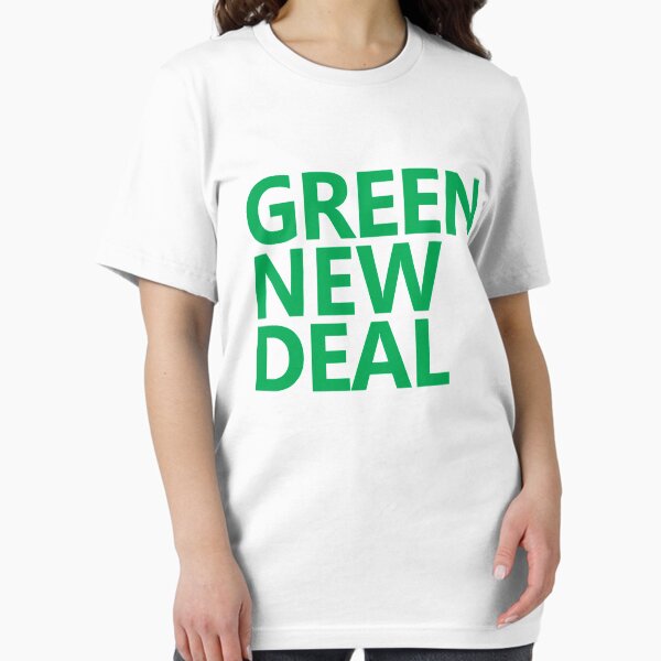 Green New Deal - Green Text Essential T-Shirt