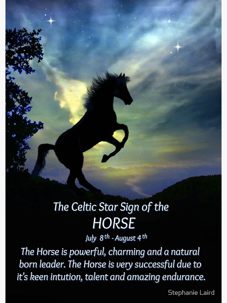 The Celtic Zodiac sign of the Horse Traditional Leo and Cancer