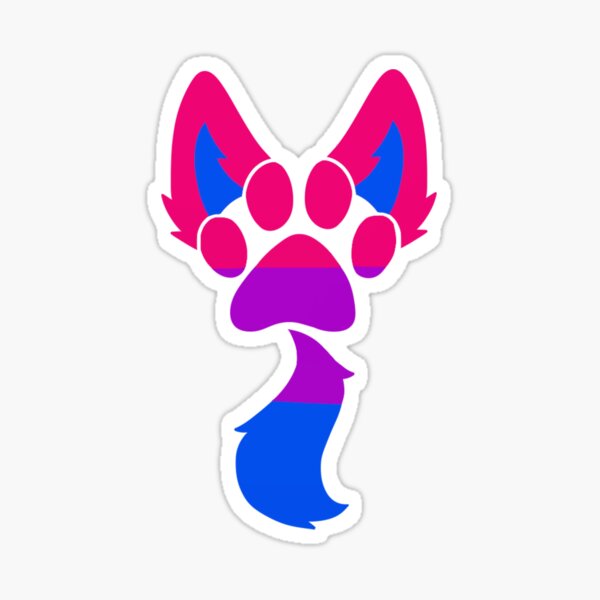 Bi Furry Pride Design Sticker For Sale By Lee Cutie Redbubble 4974