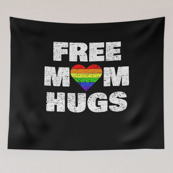 Item preview, Free Mom Hugs T-Shirt LGBT Stepmother Mother Mama Mom designed and sold by rhonstoppable27.