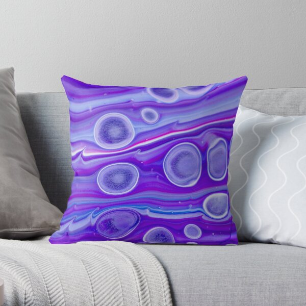 Purple Pour Throw Pillow