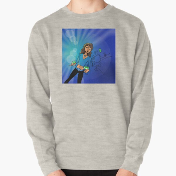 Bar drink of death illustration Pullover Sweatshirt