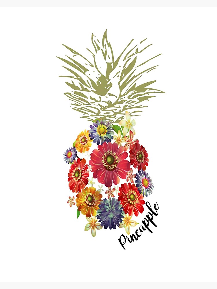 Pineapple Flowers Shirt Women Aloha Hawaii Vintage Hawaiian Pineapple Flowers Shirt Women Aloha Hawaii Vintage Hawaiian
