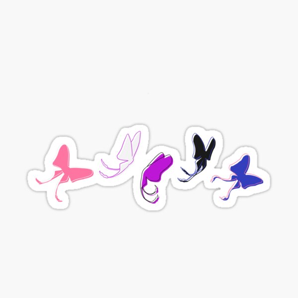 Genderfluid Pride Moths Sticker