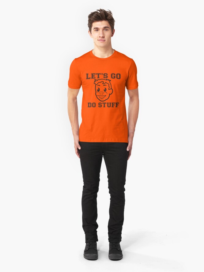 Alternate view of Let's Go Do Stuff - Go Repairs Slim Fit T-Shirt