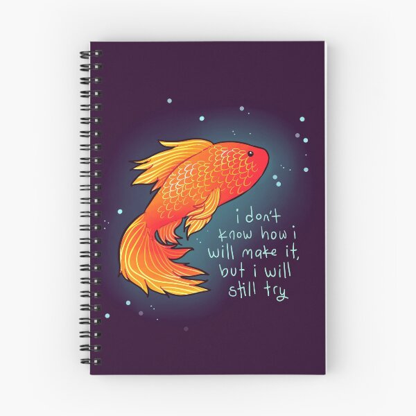 Item preview, "I will still try" Goldfish designed and sold by thelatestkate.