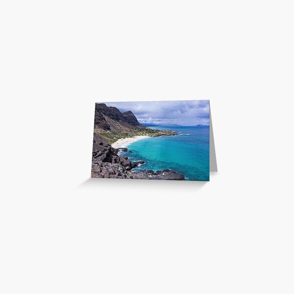 Photograph Makapuu Lookout in Oahu Greeting Card