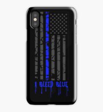 Thin Blue Line - I Bleed Blue iPhone Case
