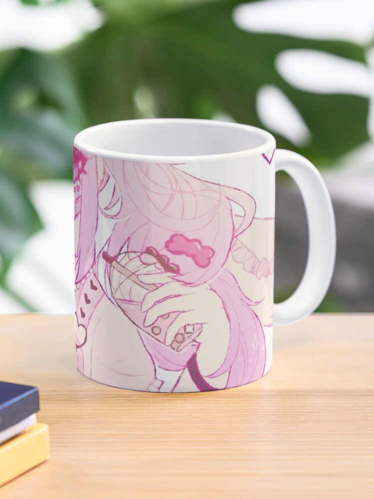 Aesthetic Pink Anime Girl Kawaii Mug By Sereinoir Redbubble