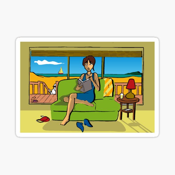 Beach House Mystery Sticker Sticker