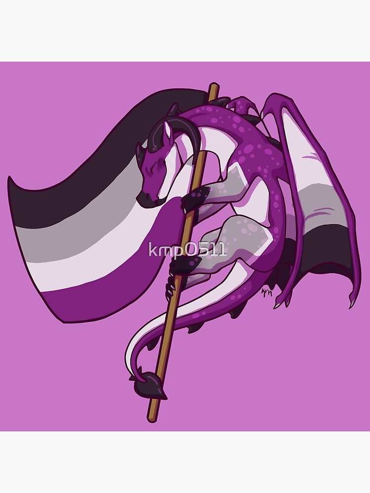 Asexual Pride Flag Dragon 3rd Edition Poster For Sale By Kmp0511