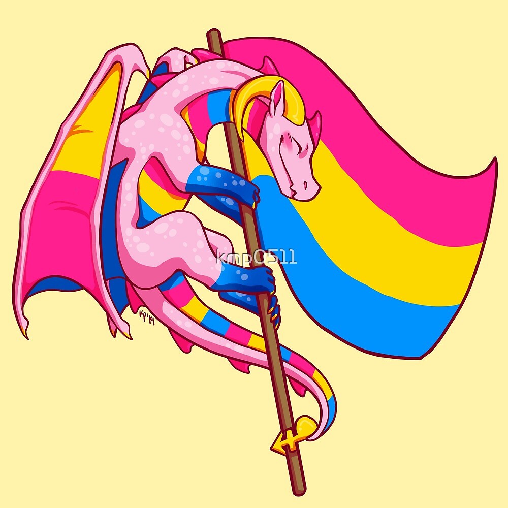 Pansexual Pride Flag Dragon 3rd Edition By Kmp0511 Redbubble 9263