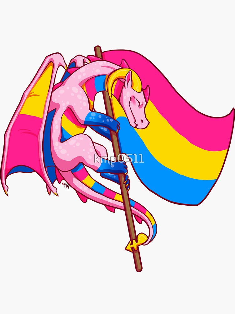 Pansexual Pride Flag Dragon 3rd Edition Sticker For Sale By Kmp0511 Redbubble 1980