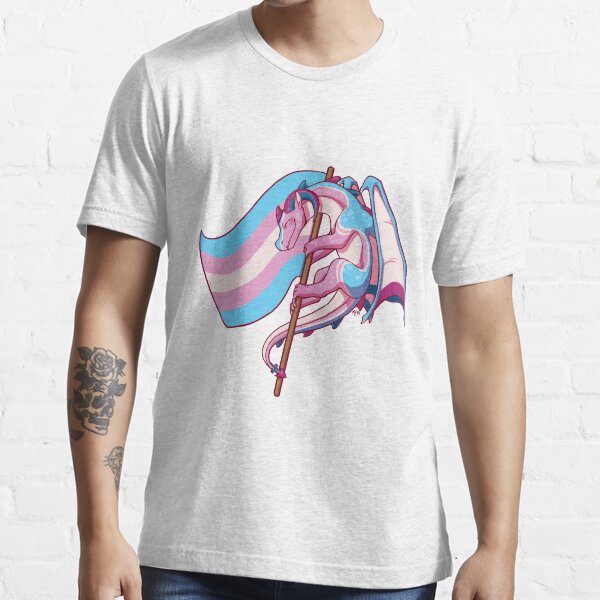 Transgender Pride Flag Dragon 3rd Edition T Shirt For Sale By