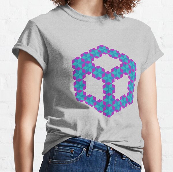 Cubey Hexa Cubes of Very Many Fuzzy Puzzle Cubes Classic T-Shirt