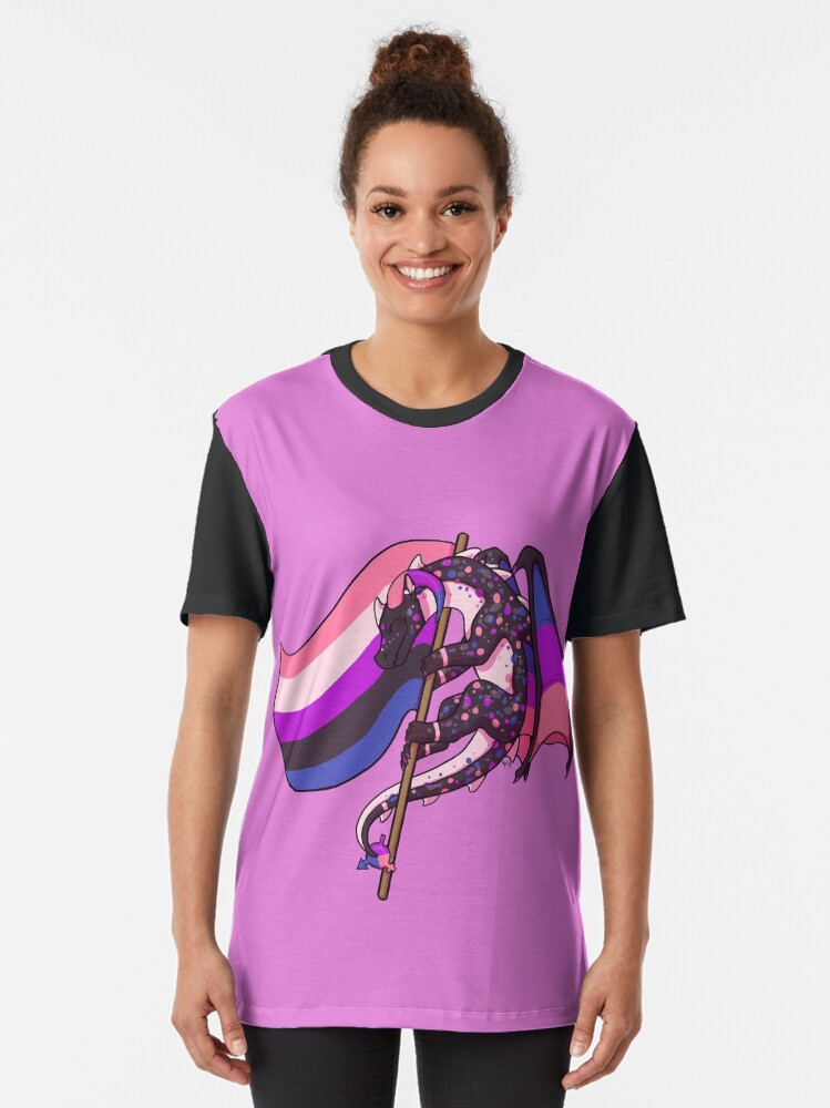 Genderfluid Pride Flag Dragon 3rd Edition T Shirt For Sale By