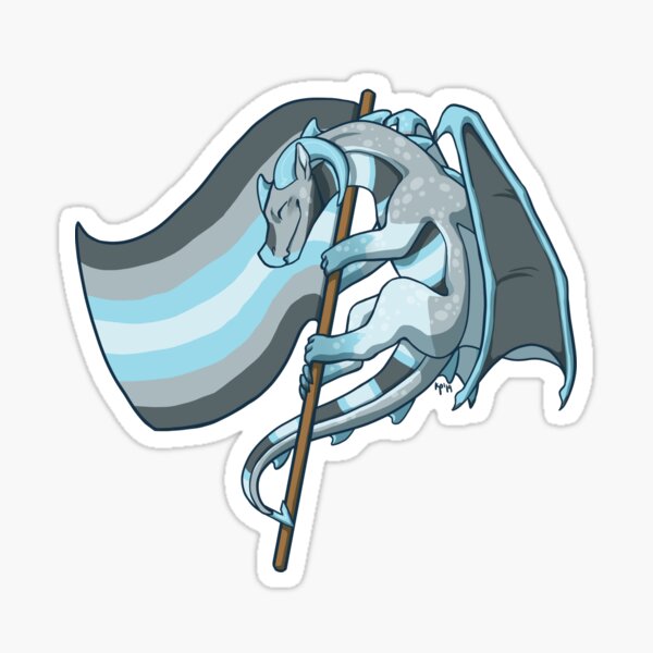 Demiboy Pride Flag Dragon 3rd Edition Sticker For Sale By Kmp0511 Redbubble