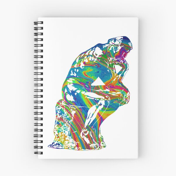 Item preview, Thinker - Colorful Swirls designed and sold by dlpalmer.