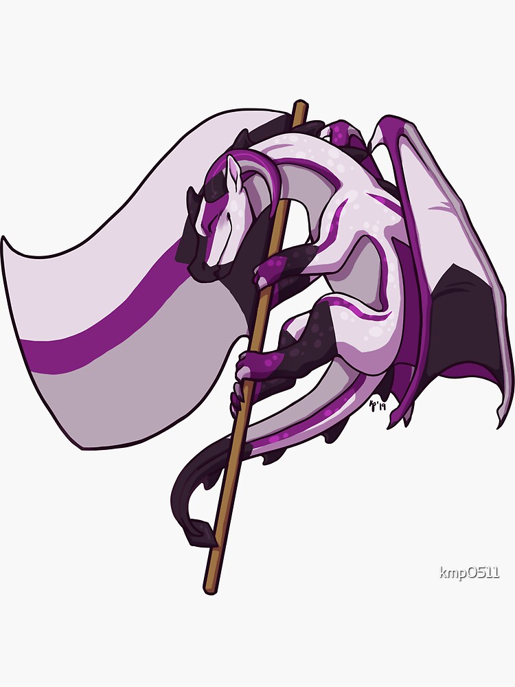 Demisexual Pride Flag Dragon 3rd Edition Sticker For Sale By Kmp0511 Redbubble 
