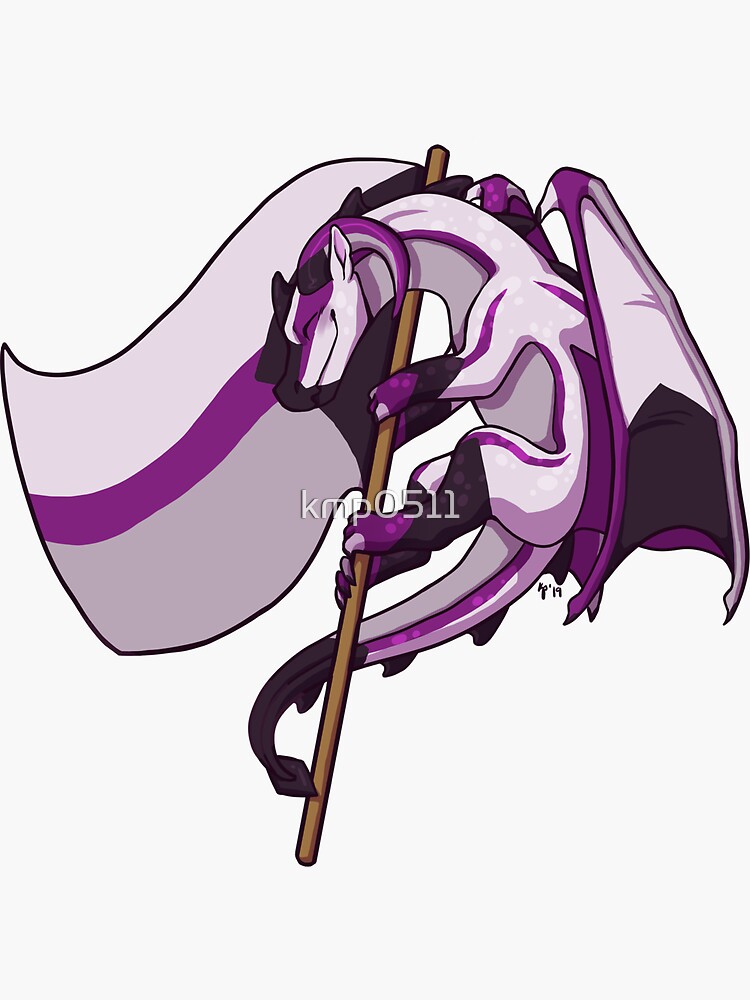 Demisexual Pride Flag Dragon 3rd Edition Sticker By Kmp0511 Redbubble