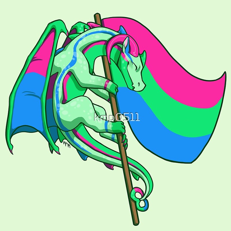 Polysexual Pride Flag Dragon 3rd Edition By Kmp0511 Redbubble