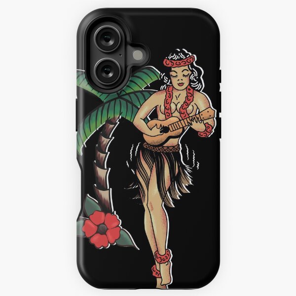 Item preview, Jerry Style Traditional Aloha Hula Pinup Girl In Hawaii  designed and sold by BunnyThePainter.