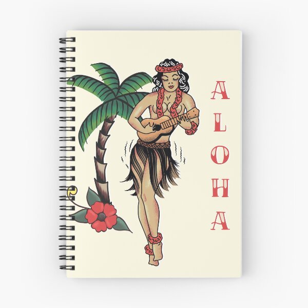 Item preview, Jerry Style Traditional Aloha Hula Pinup Girl In Hawaii  designed and sold by BunnyThePainter.
