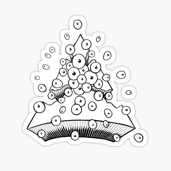 Eye Eye Pyramid Eyes Mono Sticker