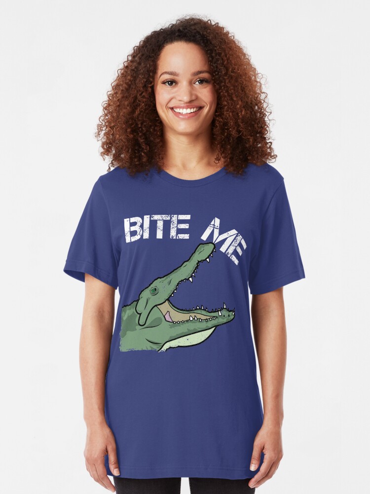 Alternate view of Bite Me - Go Repairs Slim Fit T-Shirt