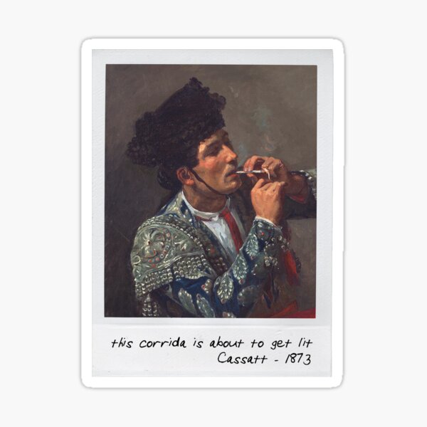 cassatt - bullfight Sticker