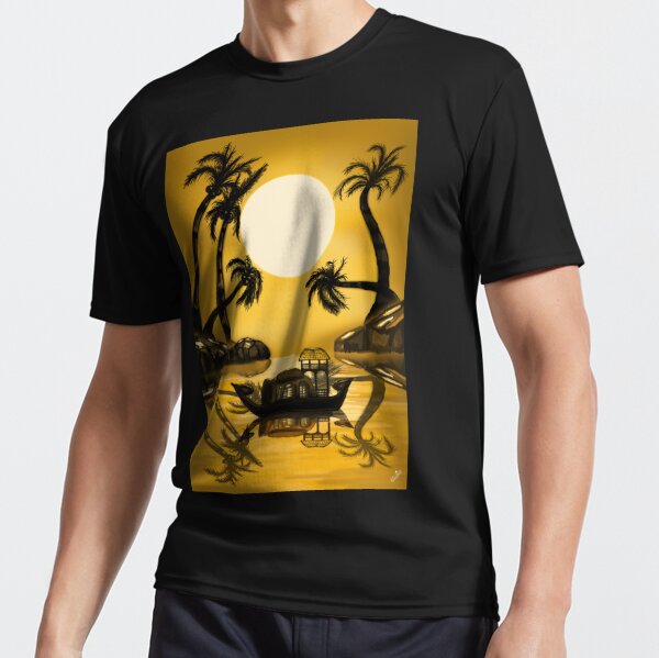 Palm Angels Firestarter Classic Tee in Black for Men